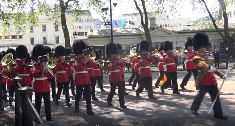 The Guard Change at Buckingham Palace.