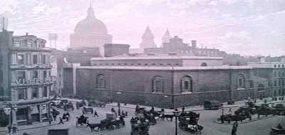 A photograph of Newgate Prison.