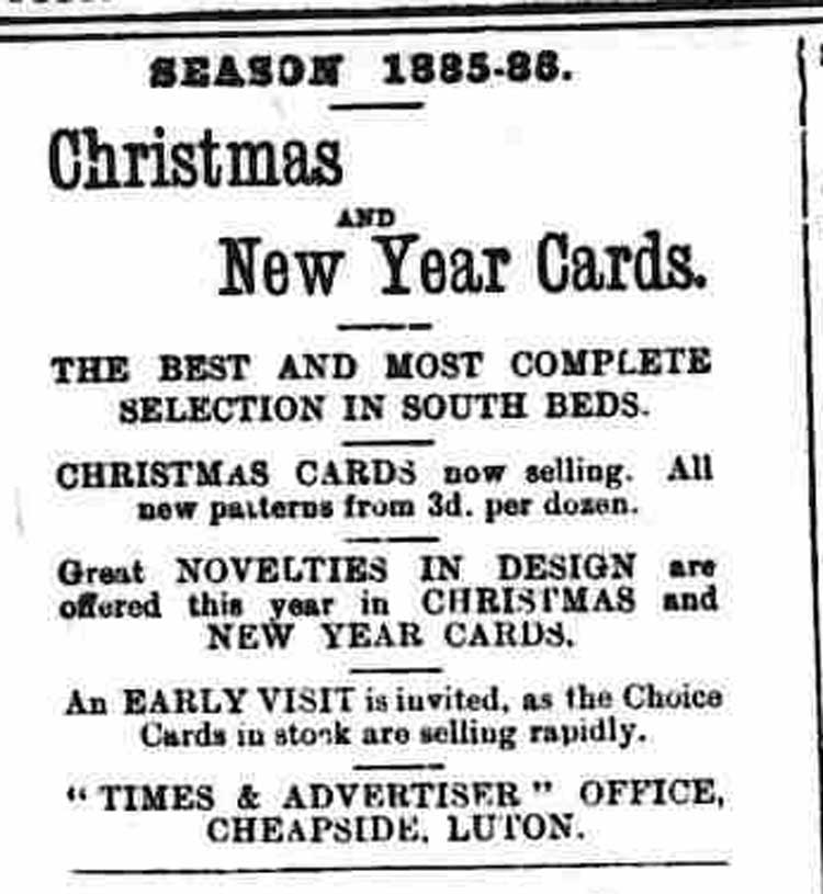 An advert for Christmas cards.