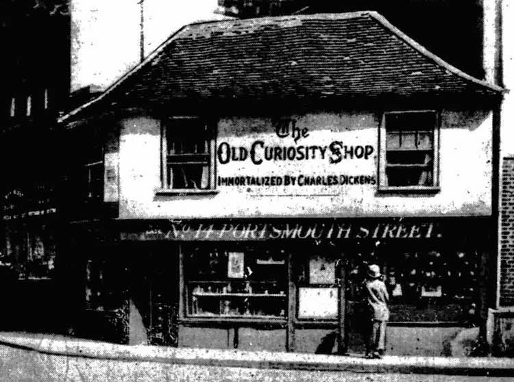 The Old Curiosity Shop in 1923.