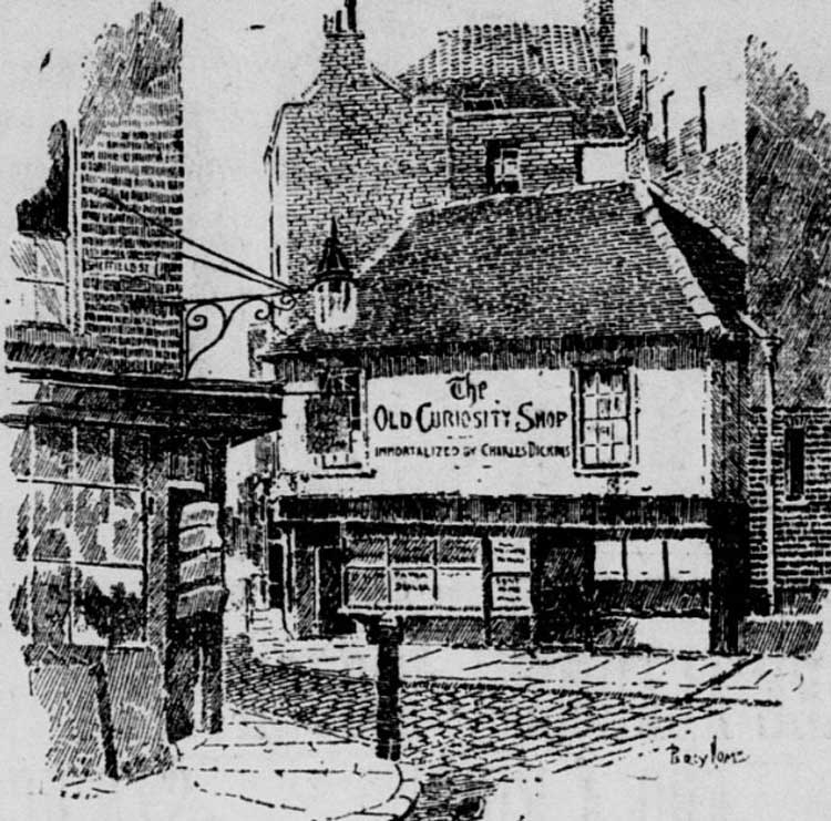 Dr Johnson and a group of friends in an old London pub.