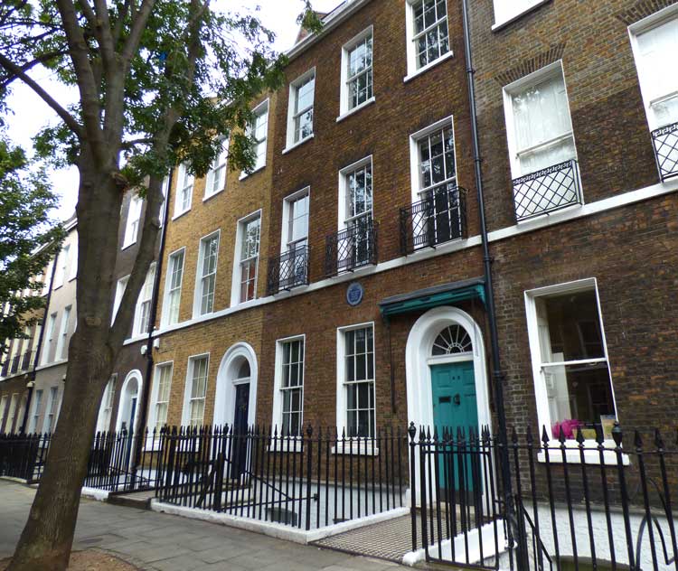 The Charles Dickens Museum on Doughty Street.