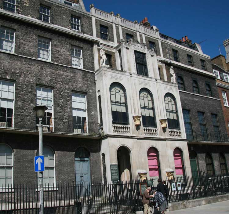The exterior of The Sir John Soane Museum.