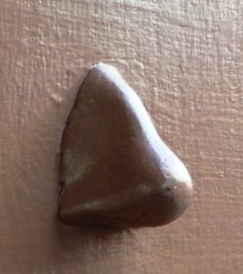 The nose in Bateman Street, which is brown and painted the same colour as the wall.