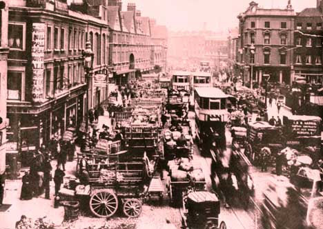 Commercial Street in East London.