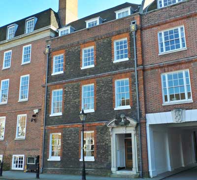 The office in South Square, Gray's Inn where Charles Dickens worked as a boy.