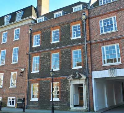 The office in South Square, Gray's Inn where Charles Dickens worked as a boy.