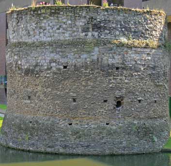 A section of London's medieval wall.