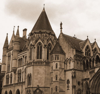 The Royal Courts of Justice.