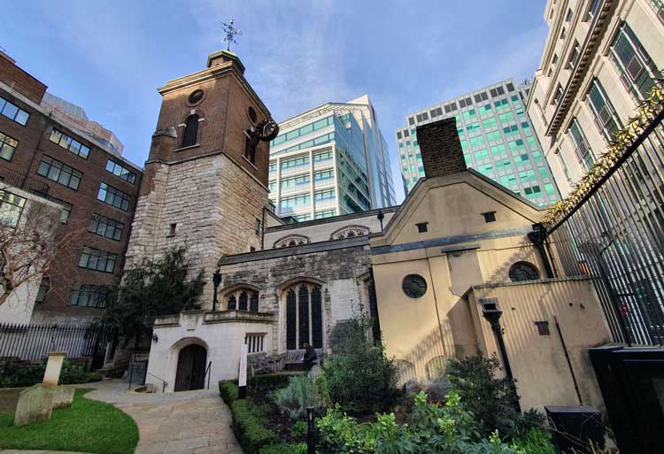 The Church of St Olaves Seething Lane.