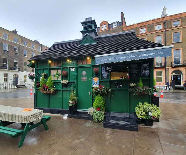 The Cabmen's Shelter in Russell Square.