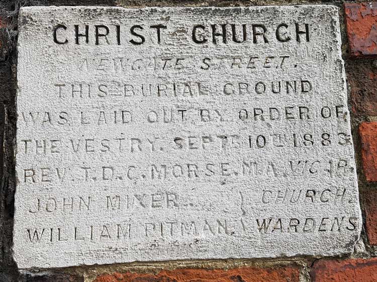 Some of the graves in Postman's Park.