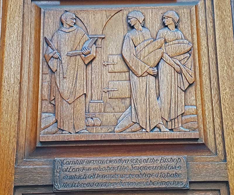 The panel showing the women with the loaves.
