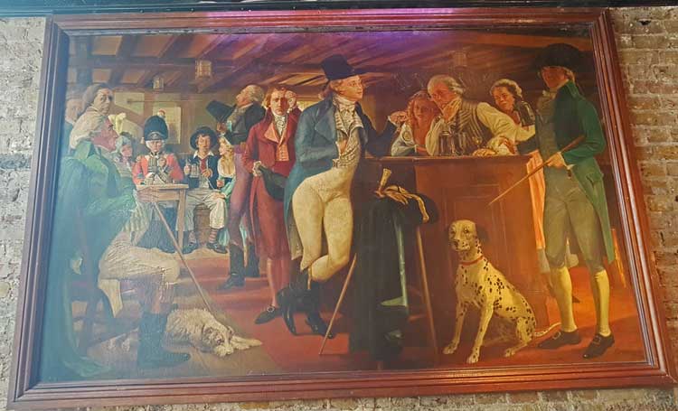 The painting showing George IV pawning his watch.