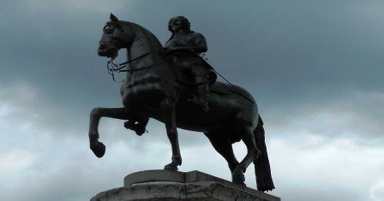 The statue of Charles 1st Charing Cross.