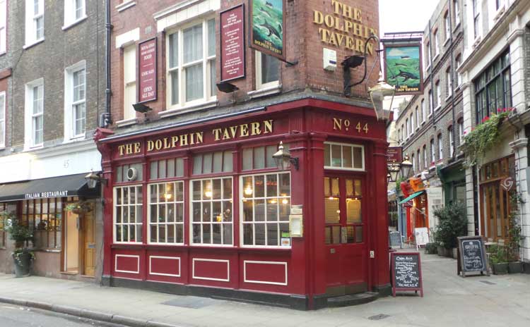 The Dolphin Tavern exterior.