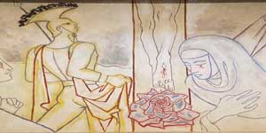 The Jean Cocteau murals.