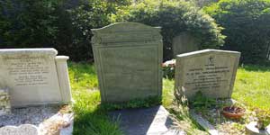 The Llewelyn Davies family grave.