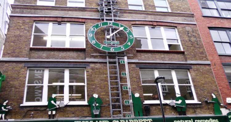 The Water Clock on Short's Gardens, by Neal's Yard.