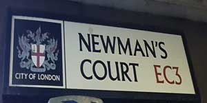 Newman's Court, Cornhill.