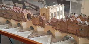 The model of Old London Bridge inside St Magnus the Martyr.