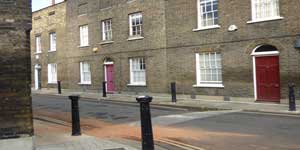 Some of the houses on Roupell Street.