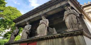 The caryatids on St Pancras Church.