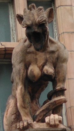 One of the devils on St Peter's Church, Cornhill.