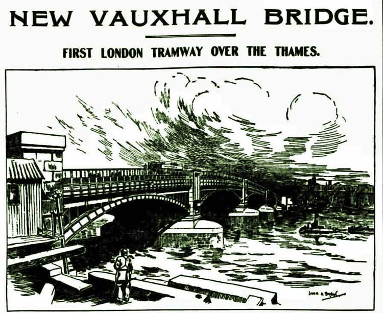 A sketch of the new Vauxhall Bridge.
