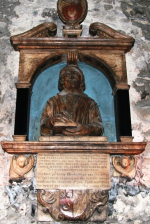 The weeping statue inside St Batholomew's church..